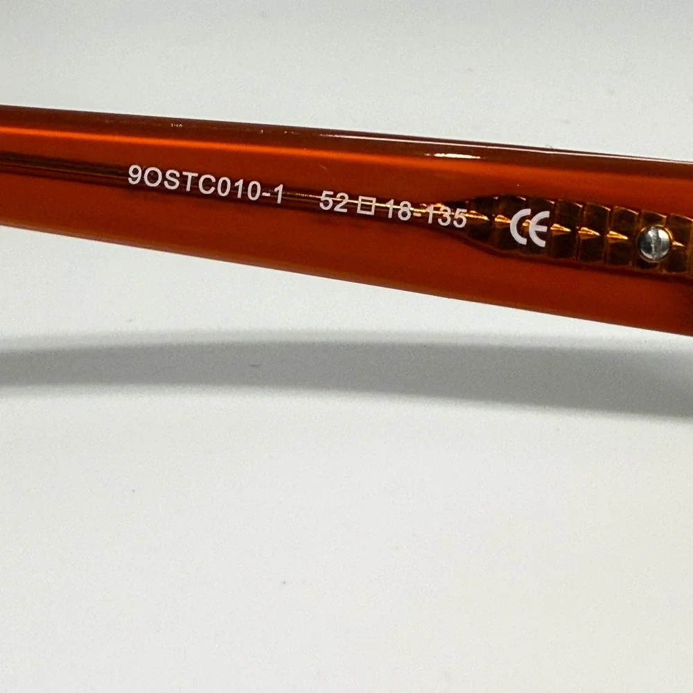 Storm Couture 9OSTC010-1 Green Amber Rectangular Eyeglasses 52-18-135